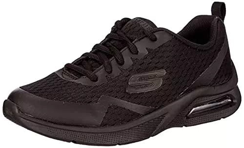 Skechers Microspec Laufschuhe Junior Jungen Turnschuhe Schwarz 38