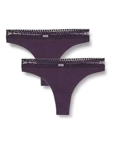 sloggi Damen GO Ribbed Brazil C2P Brasilien, Blueberry