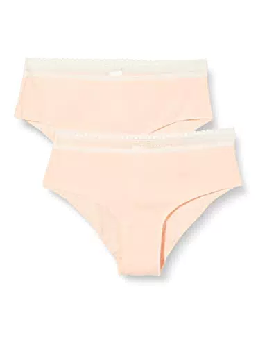 sloggi Damen GO Ribbed C2P Hipster, Powder Orange, L