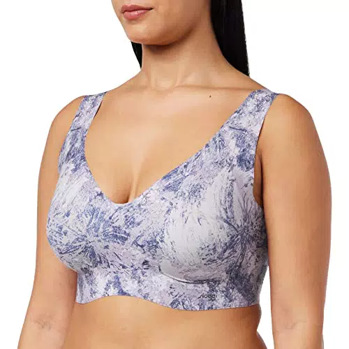 sloggi Damen ZERO Feel Bralette EX Bustier, Blue - Dark Combination