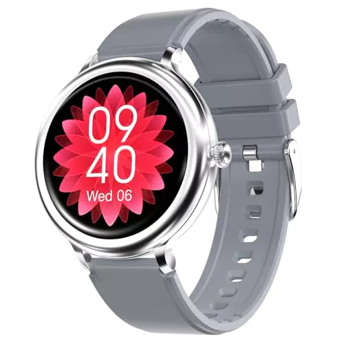 Smart Watch Damen, Fitness Tracker DIY 1.09" Touchs Bildschirm für IOS