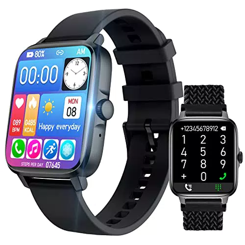 Smartwatch mit Telefonfunktion, 2022 Fitnessuhr 1.9" Touchscreen Fitness Tracker