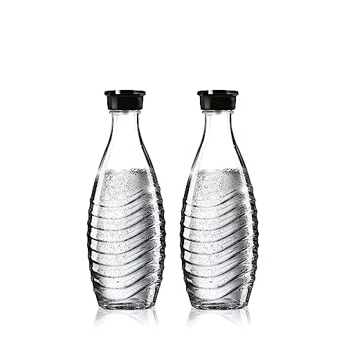 SodaStream DuoPack Glaskaraffe, Ersatzflaschen geeignet für die SodaStream Wassersprudler Crystal und Penguin