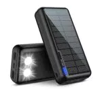 Solar Powerbank 26800mAh Externer Akku: Power Bank Tragbares Ladegerät Handy Akkupack für Camping Outdoor Kompatibel Phone