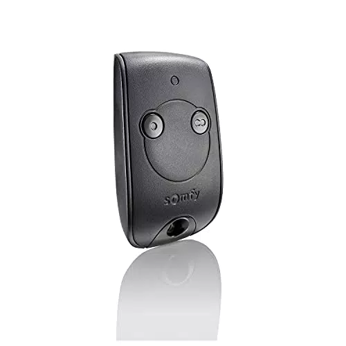 Somfy 1841026 - Keytis 2-Kanal-RTS-Fernbedienung, Zur Steuerung von 2 RTS-Tor- und Garagentormotoren