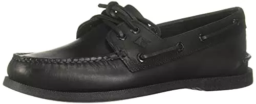 Sperry Herren A/O 2-Eye Lea. Black Bootsschuhe