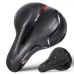 SPGOOD Fahrradsattel, Bequem Weich Memory Foam Ergonomisch Stoßdämpfend Atmungsaktiv Fahrrad Sattel