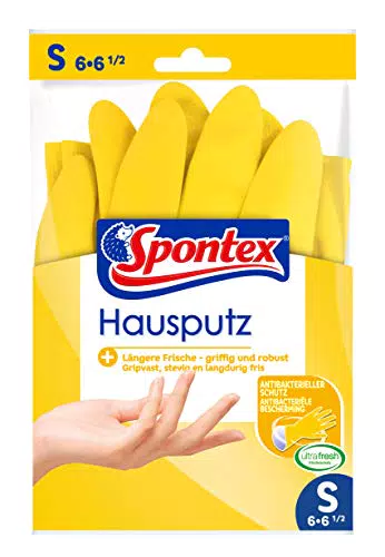 Spontex Hausputz Handschuhe, 10 Paar, für alle Putz- und Pflegearbeiten im Haushalt