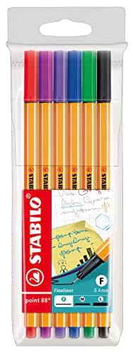 Stabilo Feinschreiber point 88 Standardfarben - Sets 6er/10er/20er