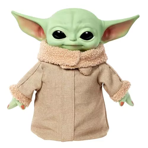 Star Wars HJM25 - Grogu Squeeze & Blink Funktionsplüsch mit Geräuschen und Bewegungen