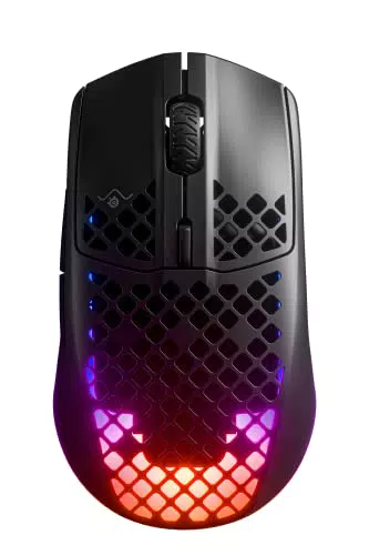 SteelSeries Aerox 3 Wireless Onyx - Superleichte Gaming-Maus - 68 g Gewicht und wasserabweisend - 200 Stunden Akkulaufzeit