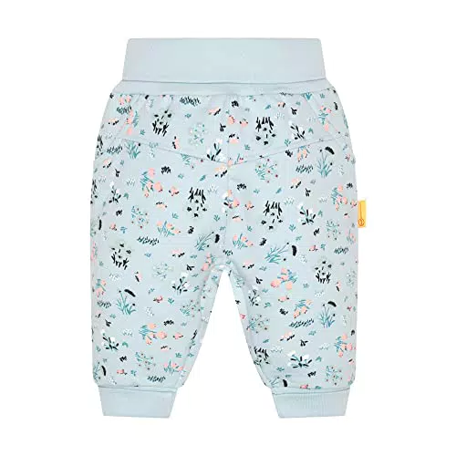 Steiff Baby Girls Bird´s Twittering Pants, Sterling Blue