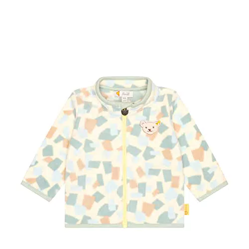 Steiff Baby - Jungen Fleecejacke Fleece Jacke, Eggnog