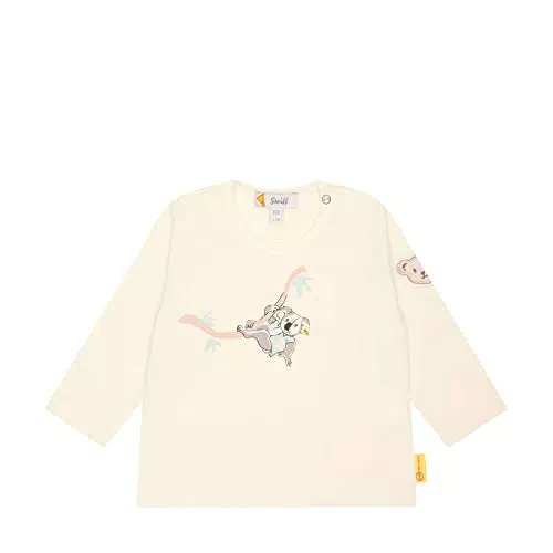 Steiff Baby - Jungen T-shirt Langarm T Shirt, Eggnog