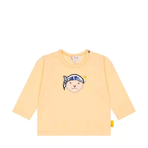 Steiff Baby - Jungen T-shirt Langarm T Shirt, Peach Fuzz