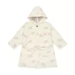Steiff Unisex Kinder Homewear Bademantel, Weiß, One Size