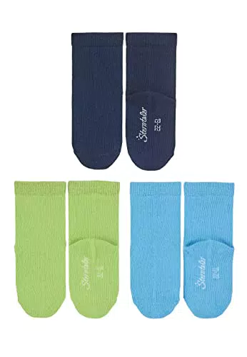 Sterntaler Baby-Jungen 3er-Pack Uni Söckchen, Marine
