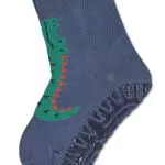 Sterntaler Baby Jungen Fliesen Socken Baby Fli Fli SUN Krokodil - Fliesen Rutsch Socken Baby - aus Baumwolle - blau