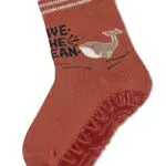 Sterntaler Baby Jungen Fliesen Socken Baby Fli Fli SUN Wal - Fliesen Rutsch Socken Baby - aus Baumwolle - hellbraun