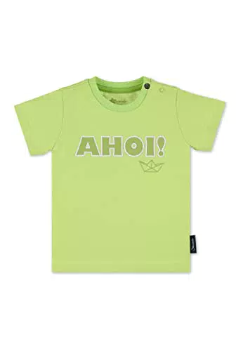 Sterntaler Baby-Jungen Kurzarm AHOI T-Shirt, hellgrün