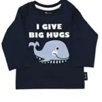 Sterntaler Baby-Jungen Langarm Wal T-Shirt, Marine, 56