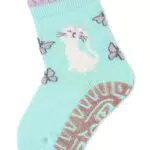 Sterntaler Baby Mädchen Baby Socken Glitzer Flitzer AIR Katze - Socken Baby - aus Baumwolle mit Vollplüsch - hellgrün