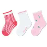 Sterntaler Baby Mädchen Baby Socken Söckchen 3er Pack Vichykaro - Socken Baby