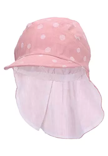 Sterntaler Baby Mädchen Schirmmütze Baby Schirmmütze Nackenschutz Punkte - Schirmmütze Baby