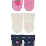 Sterntaler Baby-Mädchen Söckchen 3er-Pack Erdbeer Socken