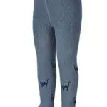 Sterntaler Baby Mädchen Strumpfhose Baby Kleinkind Hexe Strumpfhose meliert - Babystrumpfhose - mit Hexe Motiv und Vollplüsch - tintenblau