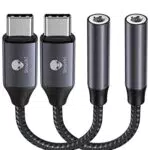 Stouchi Adapter USB C auf Klinke, 2er-Pack USB Typ C auf 3