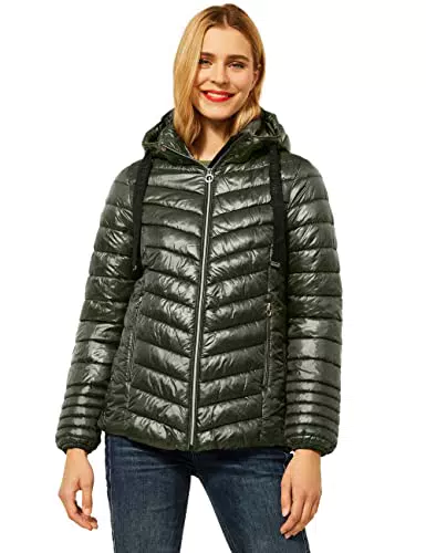 Street One Damen A201689 Steppjacke, Homey Green, 36