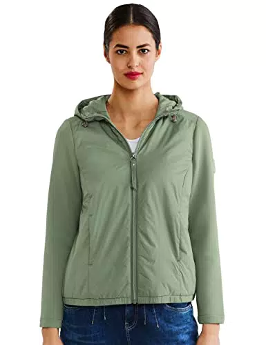 STREET ONE Damen A211807 Übergangsjacke, Dark Desert Mint