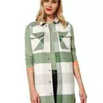 STREET ONE Damen A220151 Longweste, Washed Olive, 38