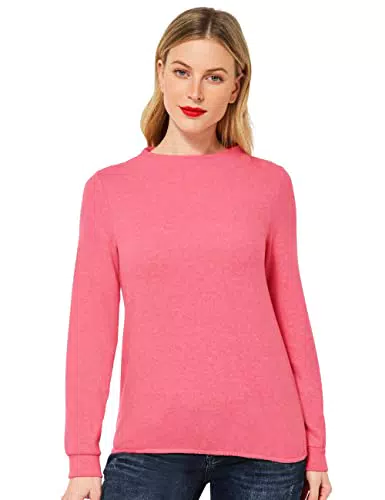 STREET ONE Damen A318901 Langarmshirt, Winter Rose Melange