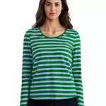 STREET ONE Damen A319127 Langarmshirt, Brisk Green, 38