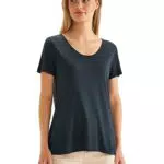 STREET ONE Damen A320124 T-Shirt Sommershirt, cool Vintage Green