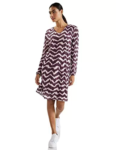 Street One Damen Tunikakleid A143562, Tamed Berry, 34