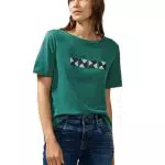 STREET ONE Kurzarmshirt mit Glitzer