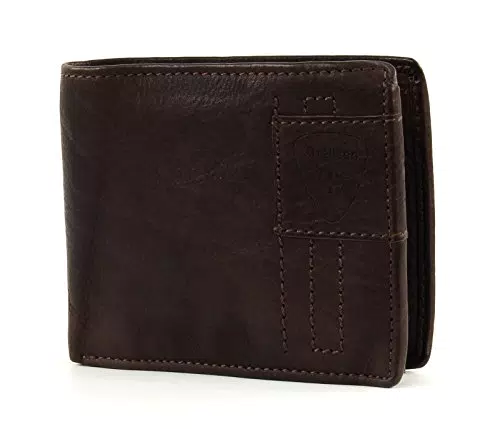 Strellson Herren Geldbörse Leder Billfold H6 Upminster Dark Brown