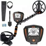 SUNPOW Metalldetektor Profi Set, IP68 Wasserdicht Spule