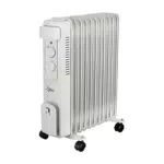 SUNTEC elektrische Heizung Ölradiator HotSafePro 2500 Watt heater ultra power Elektroheizung energiesparend 11 Heizlamellen + 3 Heizstufen - Radiator inkl. Thermostat