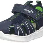 Superfit Jungen Wave Sandale, Blau Hellgrün 8050