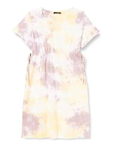 Supermom Damen Dress Short Sleeve Tie Dye Kleid, New Wheat-P915