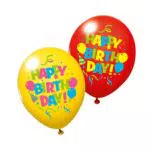 Susy Card 40012025 - Luftballons Happy Birthday, 6er Packung