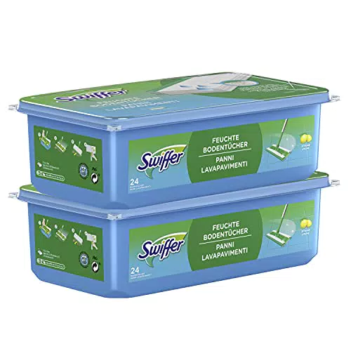 Swiffer Bodenwischer Feuchte Bodentücher, Wischer ideal gegen Staub