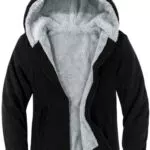 SwissWell Hoodie Herren ReißVerschluss Winter GefüTterte Kapuzenpullover Sweatjacke Mit Kapuze GefüTterte Warme Fleecejacke