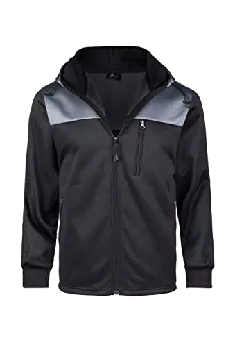 SwissWell Sweatjacke Herren mit Kapuze Zip Hoodie Gefüttert Fleecejacke Herbst Outdoor Kapuzenjacke Pullover Sport