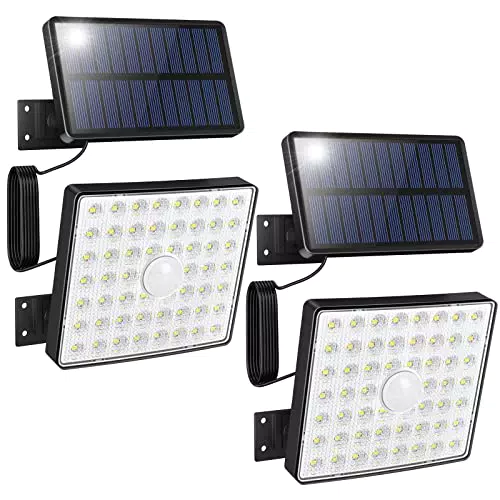 Tailcas Solarlampen für Außen, 54 Leds Solarleuchte Aussen mit Bewegungsmelder