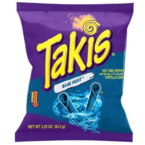 Takis Blue Heat 92.3g Hot Chilli Pepper Tortilla Chips